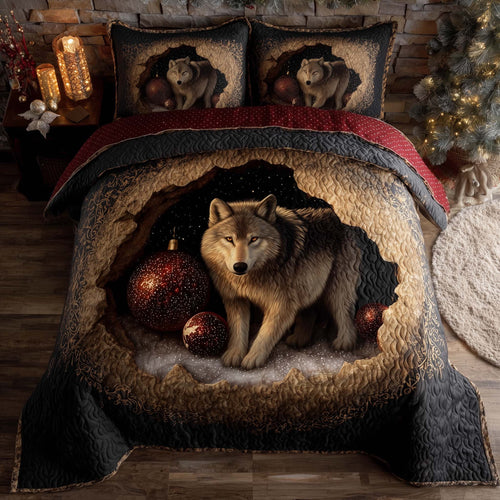 Winter Wild Wolf Duvet Cover Set GFTOHD12697