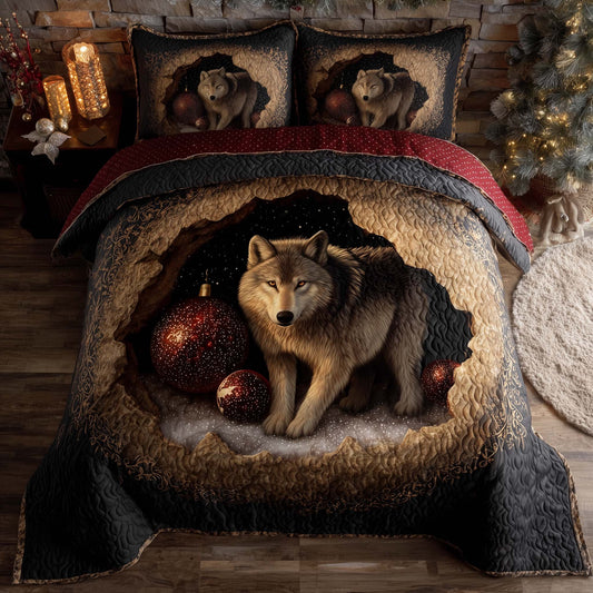Winter Wild Wolf Duvet Cover Set GFTOHD12697