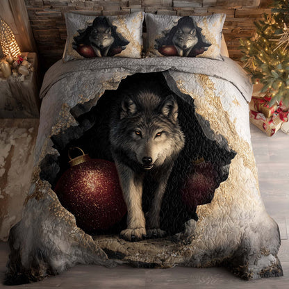 Winter Wild Wolf Duvet Cover Set GFTOHD12698