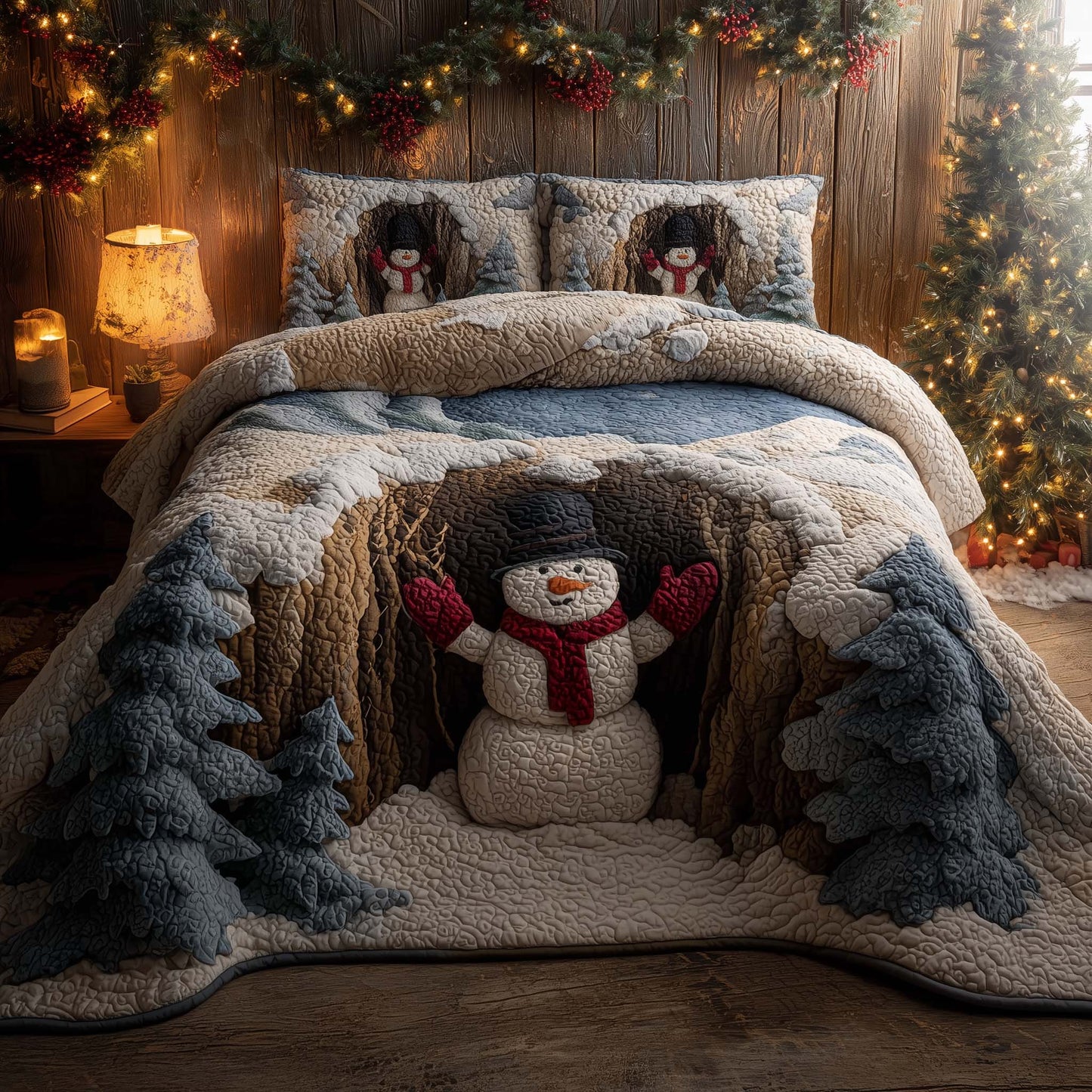 Holiday Snowman Delight Duvet Cover Set GFTOHD12701