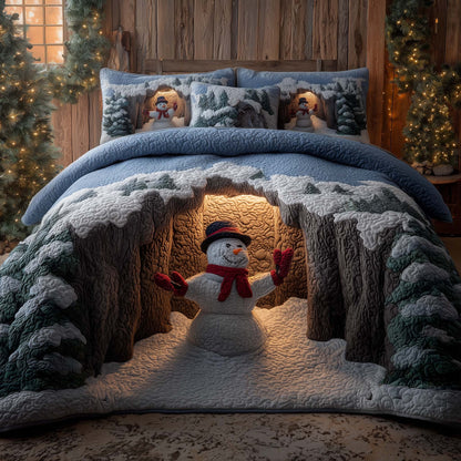 Holiday Snowman Delight Duvet Cover Set GFTOHD12702