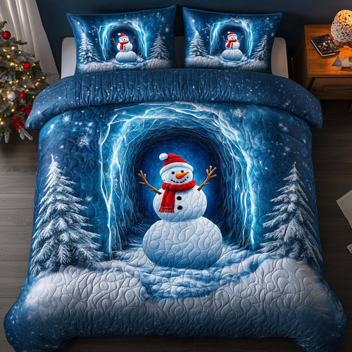 Holiday Snowman Delight Duvet Cover Set GFTOHD12703
