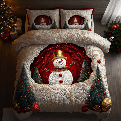 Holiday Snowman Delight Duvet Cover Set GFTOHD12704