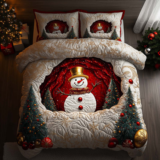Holiday Snowman Delight Duvet Cover Set GFTOHD12704