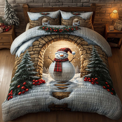 Holiday Snowman Delight Duvet Cover Set GFTOHD12708