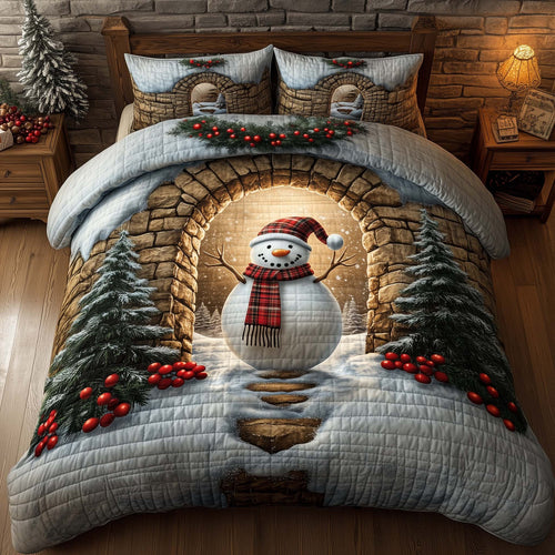 Holiday Snowman Delight Duvet Cover Set GFTOHD12708