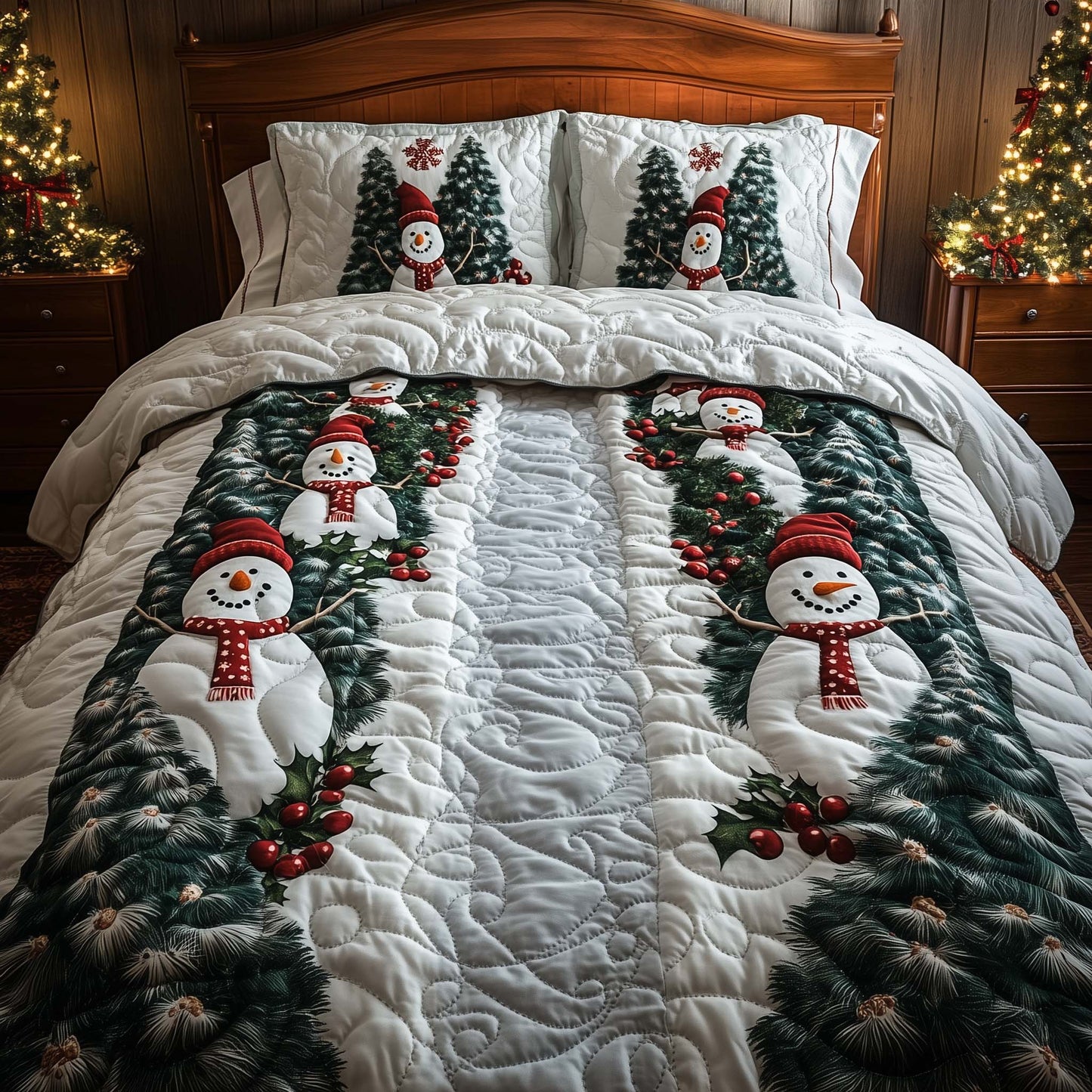 Holiday Snowman Delight Duvet Cover Set GFTOHD12710