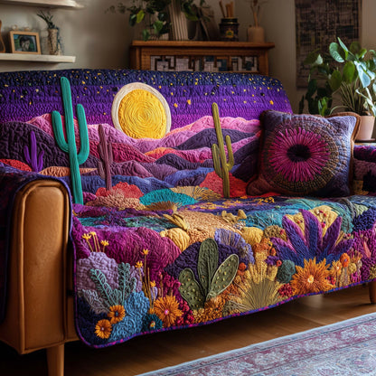 Sunset Desert Vibe Quilted Sofa Cover GFTOHD12748