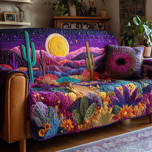 Sunset Desert Vibe Quilted Sofa Cover GFTOHD12748