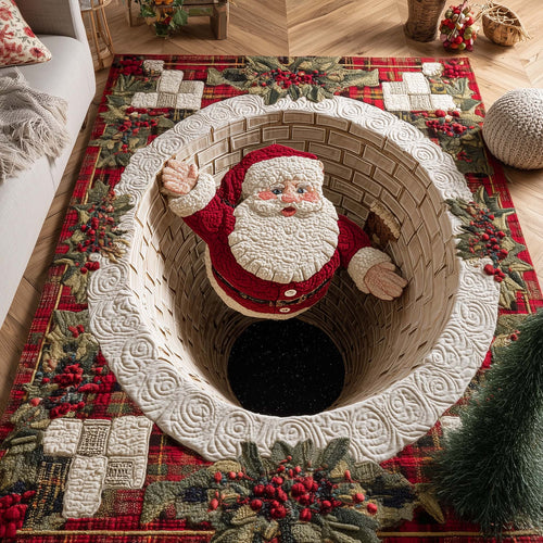 Christmas Santa Delight Area Rug GFTOHD12794