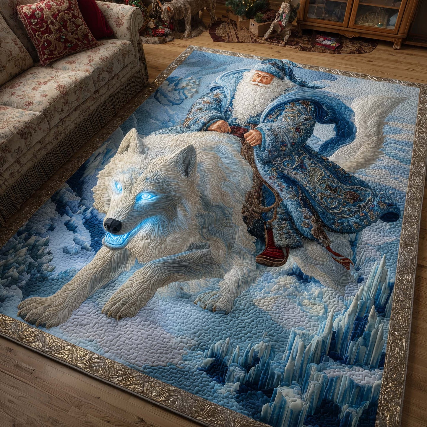 Santa Journey Area Rug GFTOHD12796
