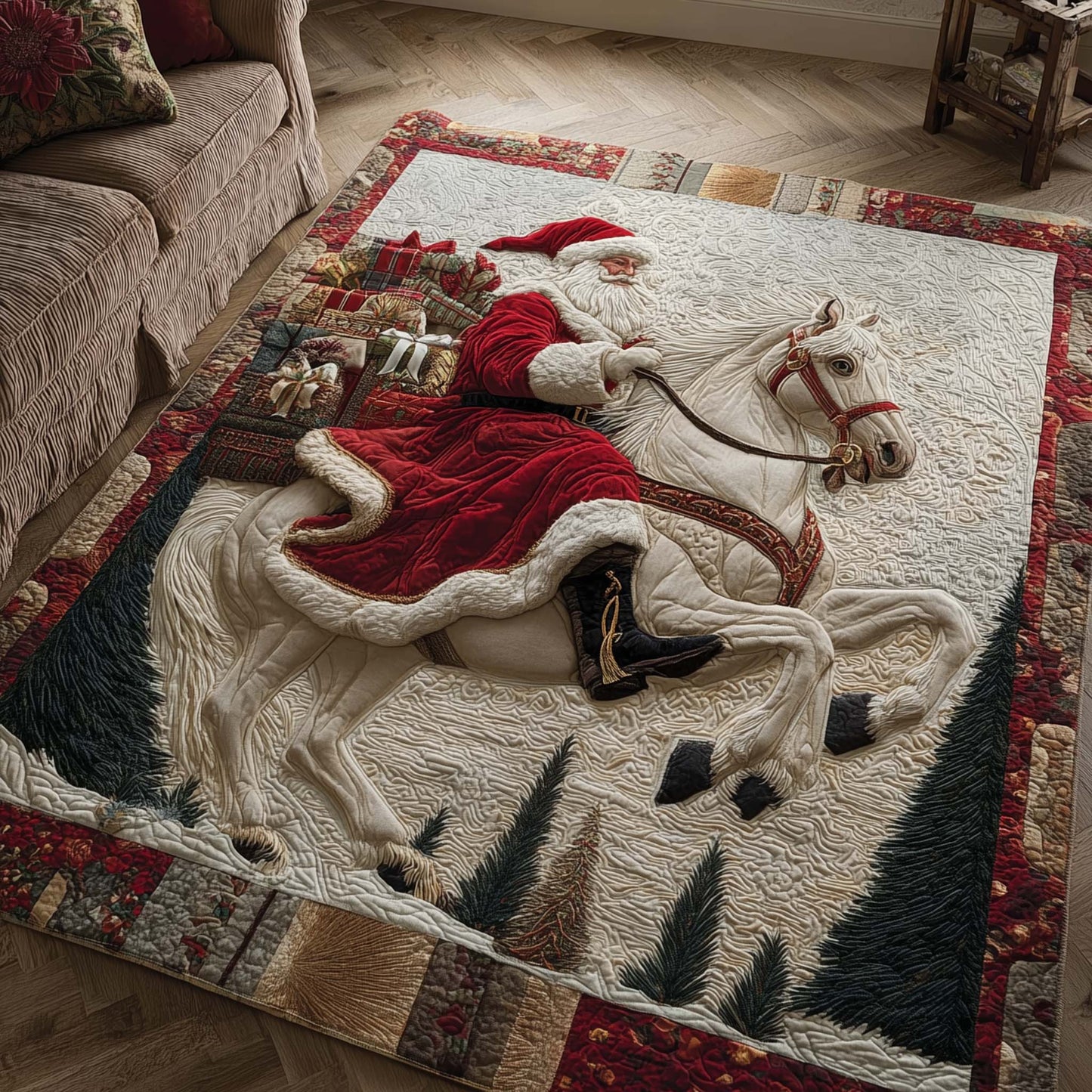 Santa Journey Area Rug GFTOHD12798