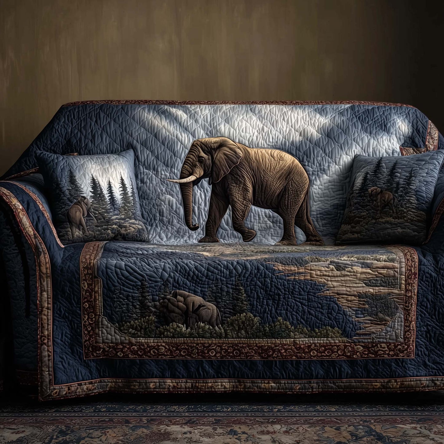 Majestic Safari King Quilted Sofa Cover GFTOHD12936