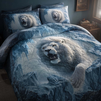 Majestic Lion 3-Piece Quilted Bedding Set GFTOHD12970