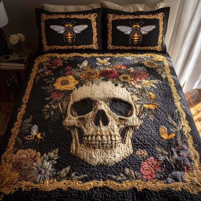 Bee Heaven 3-Piece Quilted Bedding Set GFTOHD12988