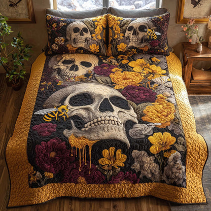 Bee Heaven 3-Piece Quilted Bedding Set GFTOHD12989