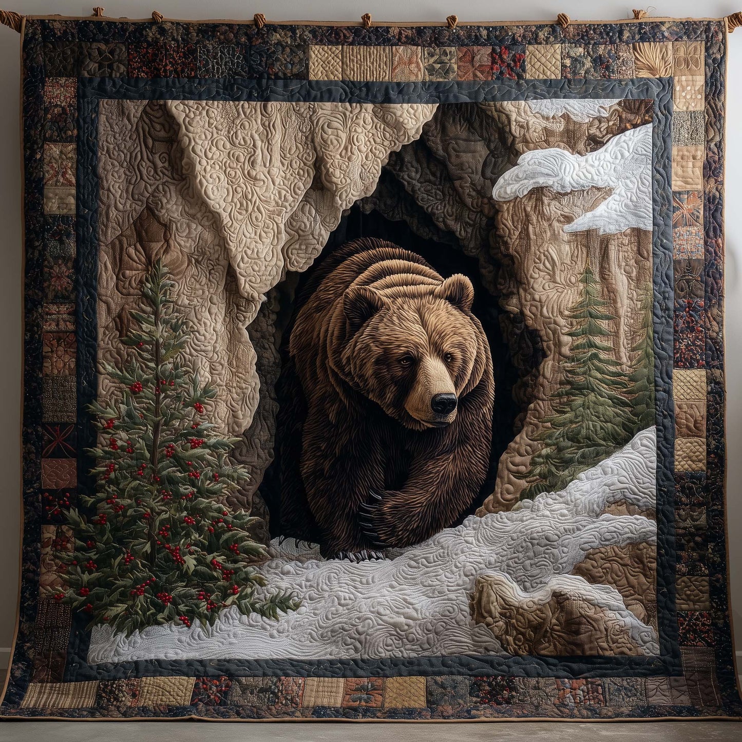 Majestic Bear Quilted Blanket GFTOHD12997