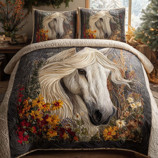 Horse Spirit 3-Piece Quilted Bedding Set GFTOHD13067