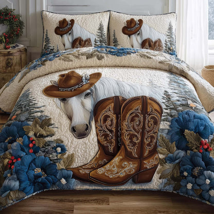 Horse Spirit 3-Piece Quilted Bedding Set GFTOHD13068