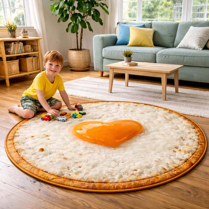 Sunny Egg Joy Quilted Round Mat GFTOHD13131