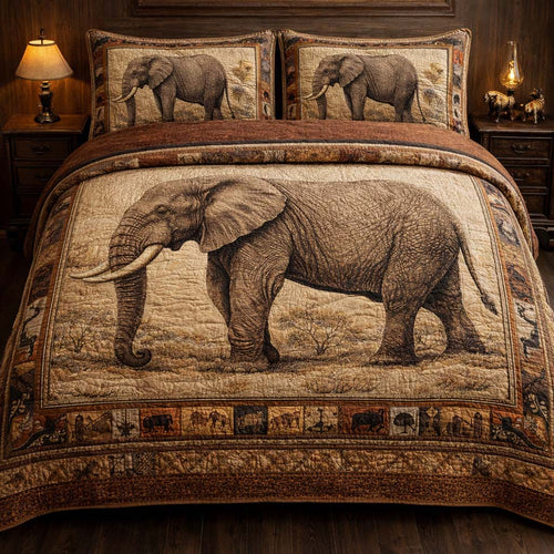 Savanna Majesty 3-Piece Quilted Bedding Set GFTOHD13157