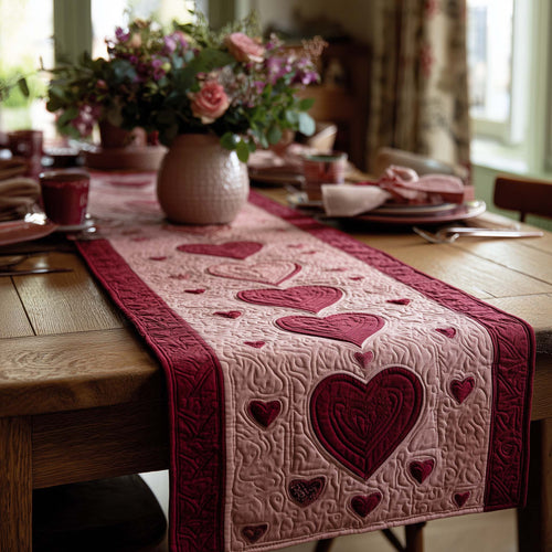 Soft Love Path Quilted Table Runner GFTOHD13273
