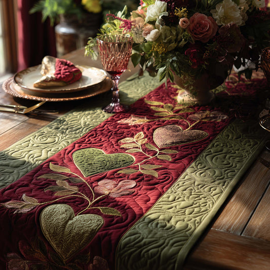 Vintage Love Vine Quilted Table Runner GFTOHD13275