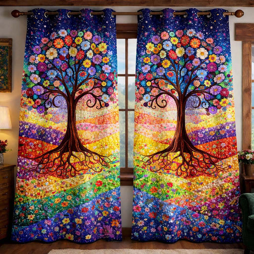 Blooming Soul Tree Quilted Curtains GFTOHD13282