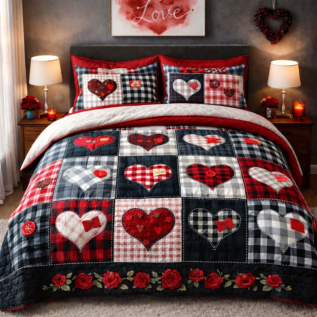 Patchwork Love Duvet Cover Set GFTOHD13293