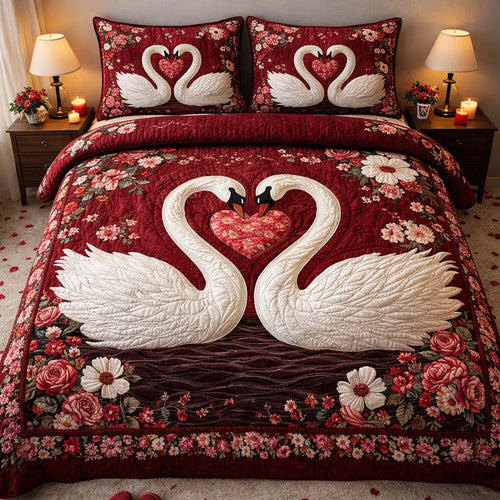 Swan Devotion Duvet Cover Set GFTOHD13304