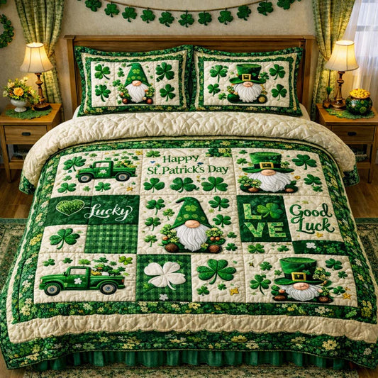 Lucky Gnome Patchwork Duvet Cover Set GFTOHD13315