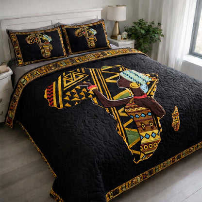 African Heritage Map Duvet Cover Set GFTOHD13326