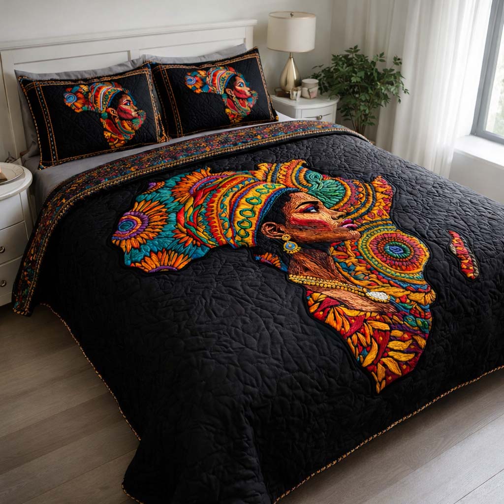 Vibrant Africa Queen Duvet Cover Set GFTOHD13327