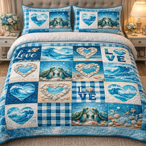 Ocean Love Turtles Duvet Cover Set GFTOHD13332