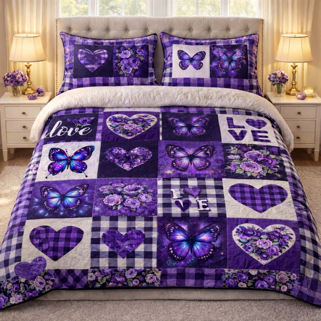 Butterfly Romance Dream Duvet Cover Set GFTOHD13336