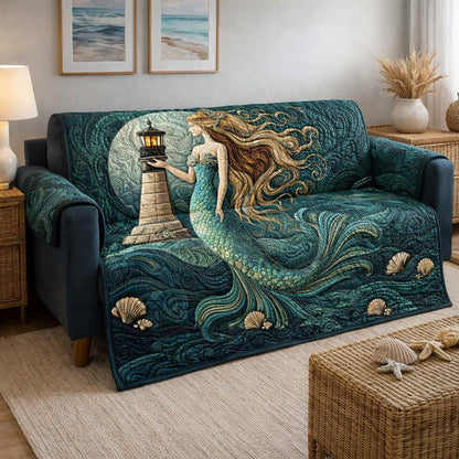 Lighthouse Mermaid Quilted Sofa Cover GFTOHD13353