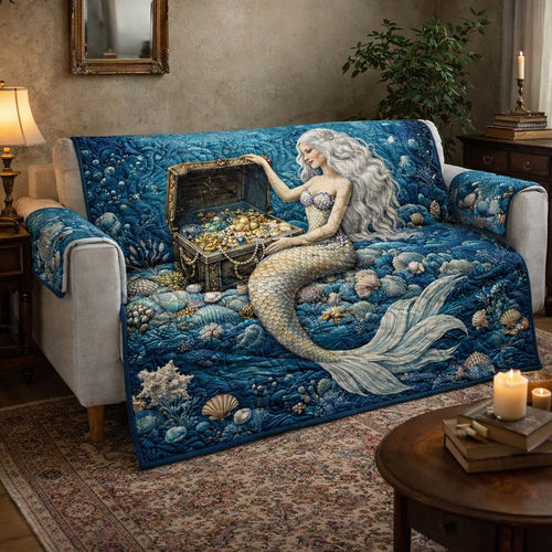 Treasure Mermaid Queen Quilted Sofa Cover GFTOHD13354