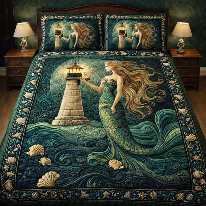 Mermaid Lighthouse Guardian Duvet Cover Set GFTOHD13359
