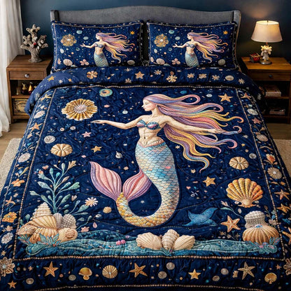 Mermaid Starry Dream Duvet Cover Set GFTOHD13360