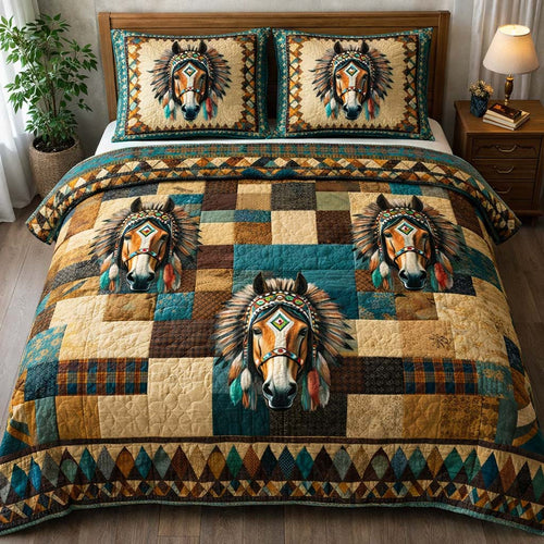 Tribal Horse Spirit Duvet Cover Set GFTOHD13366