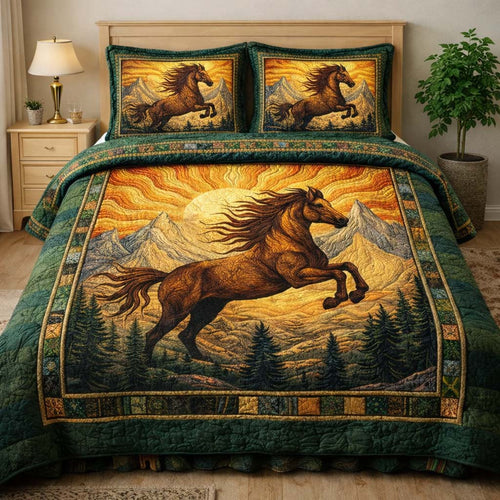 Golden Mane Elegance Duvet Cover Set GFTOHD13370