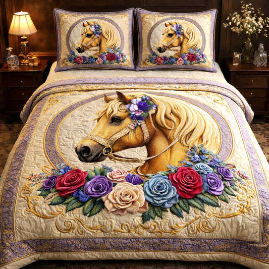 Blossom Horse Grace Duvet Cover Set GFTOHD13372
