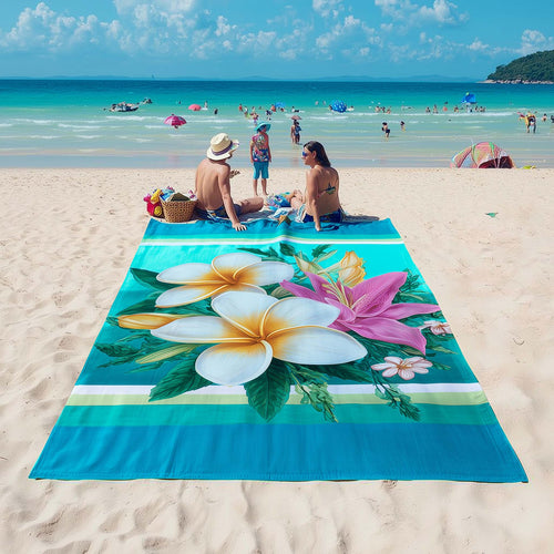 Plumeria Beach Bliss Beach Towel GFTOHD13386