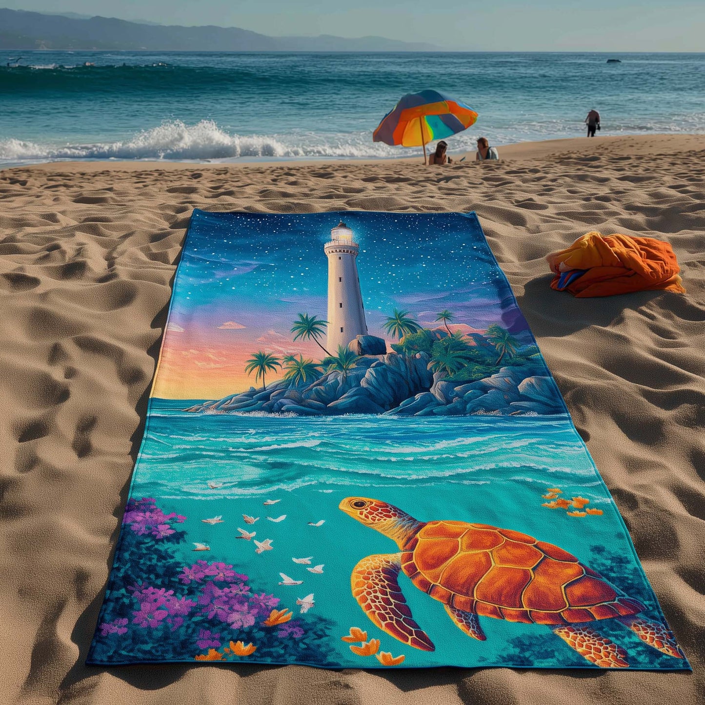Sea Turtle Haven Beach Towel GFTOHD13392