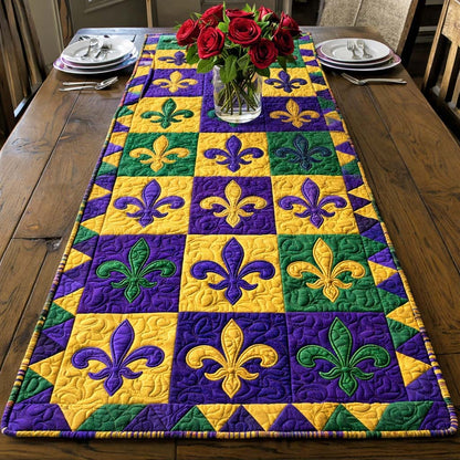 Fleur Patchwork Charm Quilted Table Runner GFTOHD13399