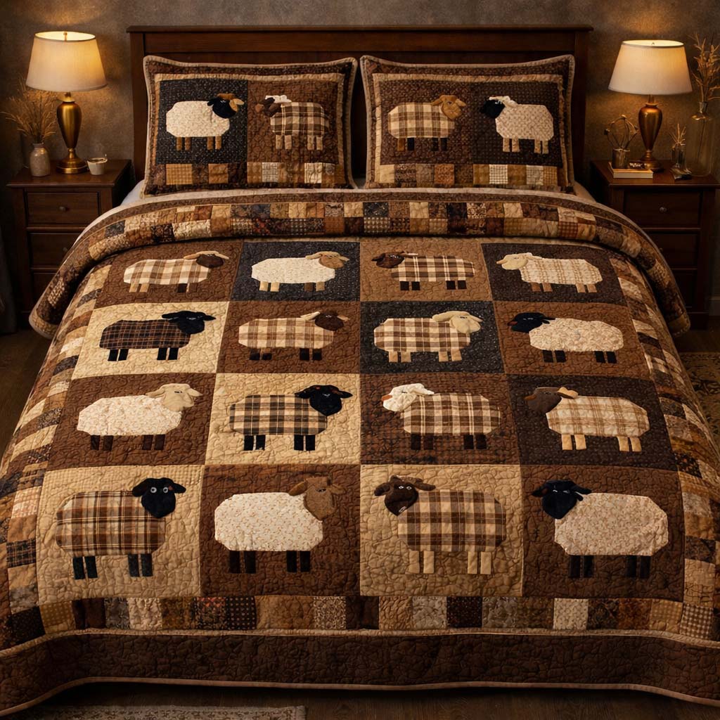 Rustic Sheep Farm Duvet Cover Set GFTOHD13401