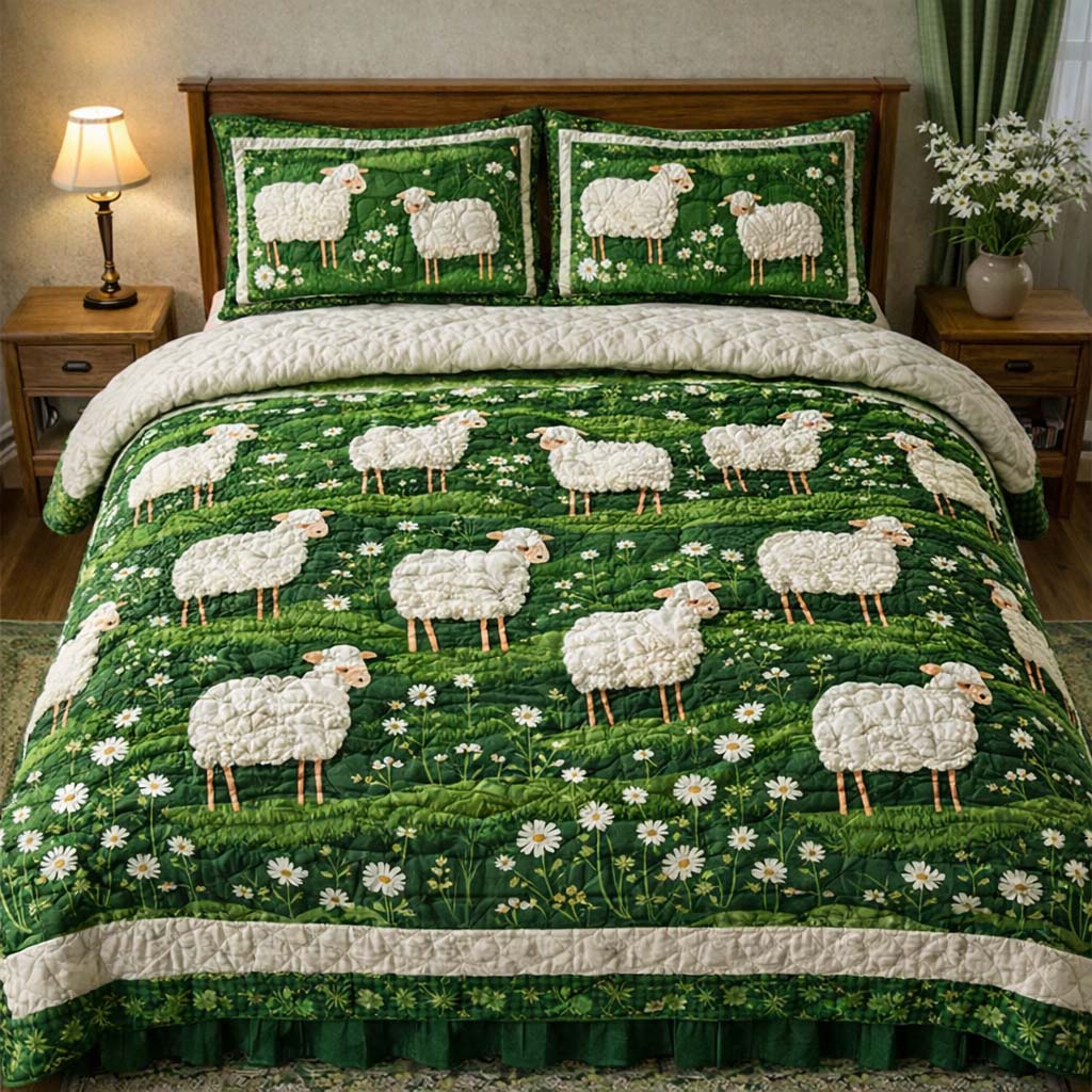 Sheep Meadow Garden Duvet Cover Set GFTOHD13403