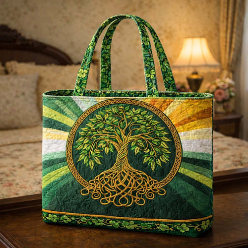 Celtic Tree Life Quilted Tote Bag GFTOHD13456