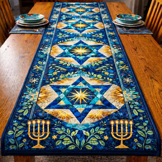 Blue Star Radiance Quilted Table Runner GFTOHD13460