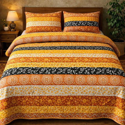 Golden Boho Sunset Duvet Cover Set GFTOHD13485
